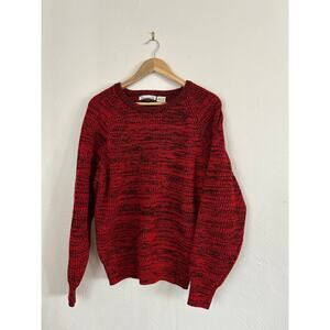 Women’s Sz L VTG Gabrielle red crew neck sweater made in Korea amazing condition